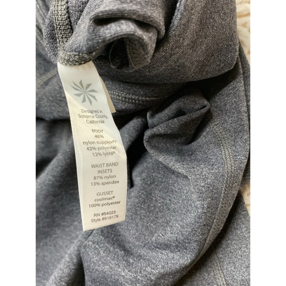 Athleta Gray Performance Leggings Pants Sz XS Gray Flared Yoga‎ - Picture 4 of 10